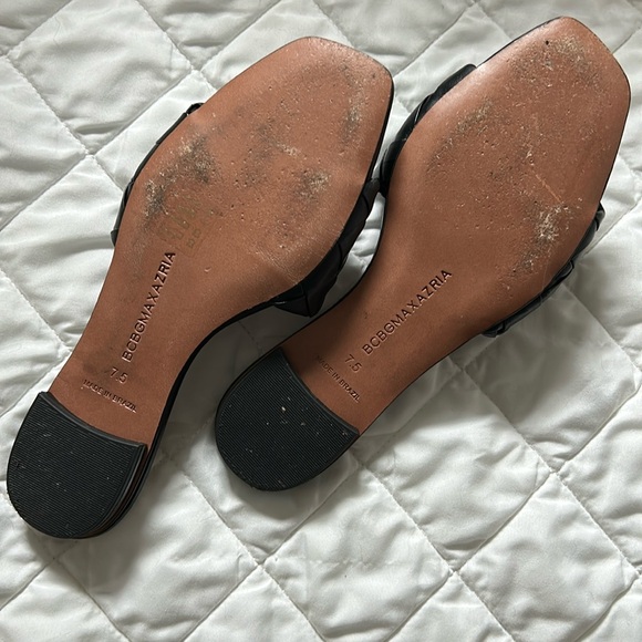 BCBG black woven leather slides 7.5 - Picture 4 of 5